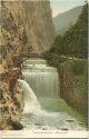 Postkarte - Taminaschlucht - Wasserfall
