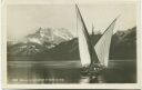 Genve-Genf - Barque du lac Leman et Dents du Midi - Foto-AK