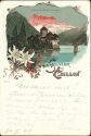 Postkarte - Souvenier de Chillon