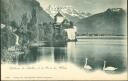 Postkarte - Chateau de Chillon et la Dent du Midi ca. 1900
