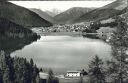 Postkarte - Davos - Blick über den Davosersee und Davos gegen Tinzenhorn