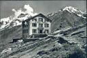 Berghaus Plattjien ob Saas-Fee mit Blick gegen Fletschhorn - Foto-AK