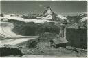 Zermatt - Kulm-Hotel Gornergrat - Matterhorn - Theodul- und Gornergletscher - Foto-AK