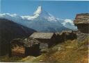 Zermatt - Alphütten bei Findelen - Matterhorn - AK Grossformat