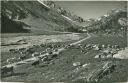 Kandersteg - Gemmiweg mit Spittelmatten obenher Bergstation der Stockbahn - Foto-AK