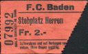 Schweiz - Kanton-Aargau - Baden - F.C. Baden - Stehplatz Herren
