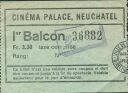 Schweiz - Kanton Neuenburg-Neuchatel - Cinema Palace - Kinokarte