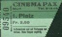Schweiz - Kanton-Aargau - Muri - Cinema Pax - Kinokarte 1962