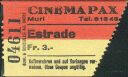Schweiz - Kanton-Aargau - Muri - Cinema Pax - Kinokarte 1962