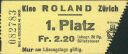 Schweiz - Zürich - Kino Roland - Kinokarte