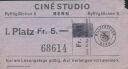 Bern - Cine Studio - Kinokarte