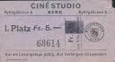 Bern - Cine Studio - Kinokarte