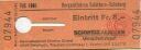 TdS 1981 - Bergzeitfahren Solothurn-Balmberg - Eintrittskarte