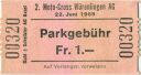 2. Moto-Cross Würenlingen 1969 - Parkgebühr