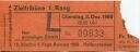 16. Zürcher 6-Tage-Rennen 1968 - Eintrittskarte