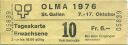 St. Gallen - Olma 1976 - Eintrittskarte