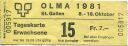 St. Gallen - Olma 1981 - Eintrittskarte
