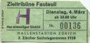 5. Zürcher Sechstagerennen 1958 Eintrittskarte