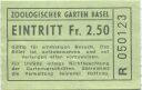 Zoologischer Garten Basel - Eintrittsbillet