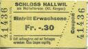 Schloss Hallwil - Eintrittskarte