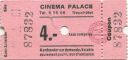 Cinema Palace Neuchatel 1967 - Eintrittskarte