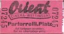 Wettingen - Cinema Orient - Kinokarte