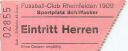 Fussball-Club Rheinfelden - Sportplatz Schiffacker - Eintrittskarte