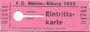 F. C. Möhlin-Riburg - Eintrittskarte