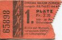 Zürich Langstrasse 83 - Cinema Maxim - Kinokarte
