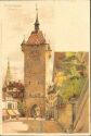 Baden - Stadtthurm - Künstlerkarte