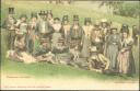 Postkarte - Costumes Valaisans - Walliser Trachten ca. 1900