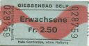 Belp - Giessenbad - Eintrittskarte