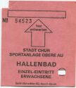 Chur - Hallenbad Sportanlage Obere Au - Eintrittskarte
