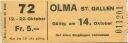 Olma - St. Gallen - Eintrittskarte