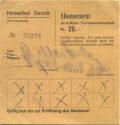 Thermalbad Zurzach (Provisorium) 1968 - 10 Bäder Abonnement