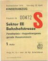 Zürich - Sechseläuten - Kinderumzug - Eintrittskarte