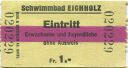 Gerlafingen - Schwimmbad Eichholz - Eintrittskarte