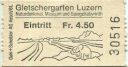 Luzern - Gletschergarten Luzern - Eintrittskarte