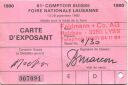Lausanne - 61. Comptoir Suisse Foire Nationale Lausanne - Cart d'Exposant