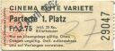 Solothurn - Cinema Elite Variete - Eintrittskarte
