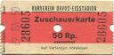 Davos - Kurverein Davos-Eisstadion - Zuschauerkarte 1967