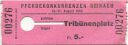 Reinach - Pferdekonkurrenzen 1963 - Eintrittskarte Trib�nenplatz