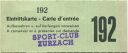 Sport-club Zurzach - Eintrittskarte