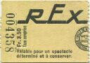 Neuchatel - Cinema Rex - Kinokarte