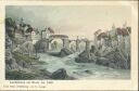 Ansichtskarte - Laufenburg um 1850 nach einer Zeichnung von G. Lange