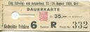Eidgenössisches Schwing- und Aelplerfest 1969 Biel - Eintrittskarte
