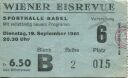 Wiener Eisrevue 1961 - Sporthalle Basel - Eintrittskarte