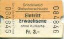 Grindelwald Gletscherschlucht - Eintrittskarte Fr. 3.-