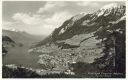 Ansichtskarte - Lungern mit Lungernsee - Schynberg und Pilatus