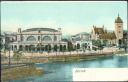 Postkarte - Zürich - Bahnhof und Landesmuseum ca. 1900